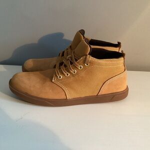 Timberland Tan Lace Up Davis Square Boots 5